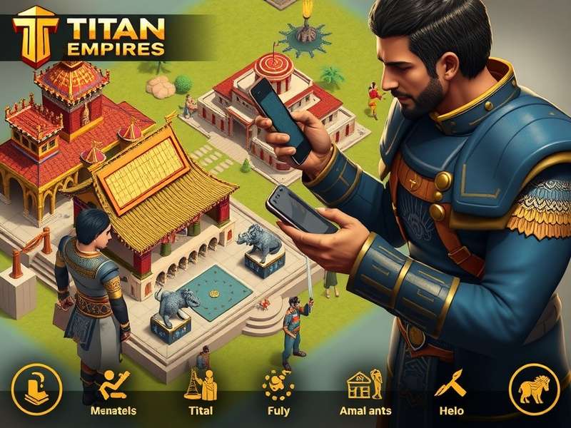 Titan Empires gameplay screenshot showing empire building